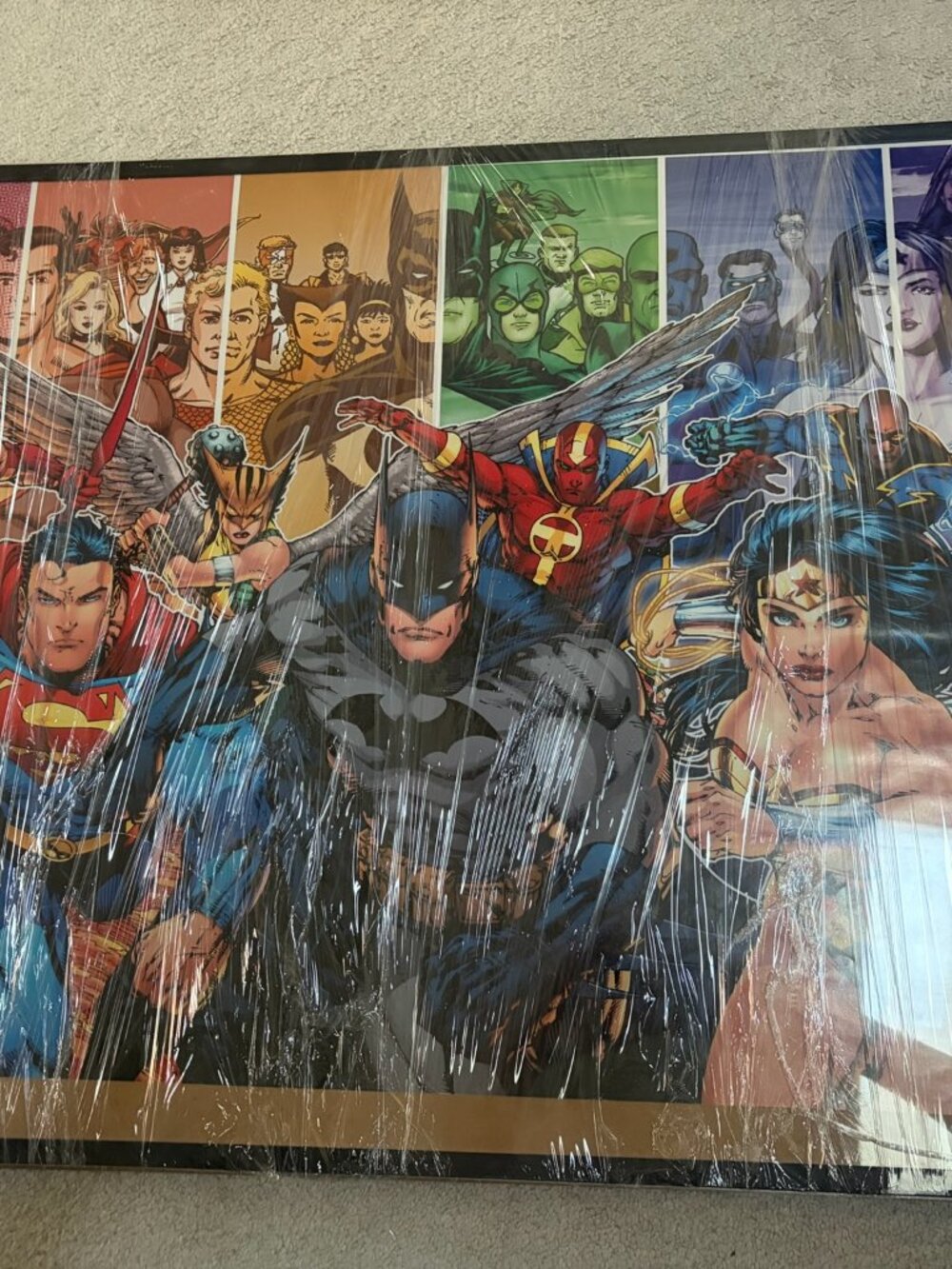 DC Comics Justice League Poster Canvas - New Sealed Wall Art Batman, Superman